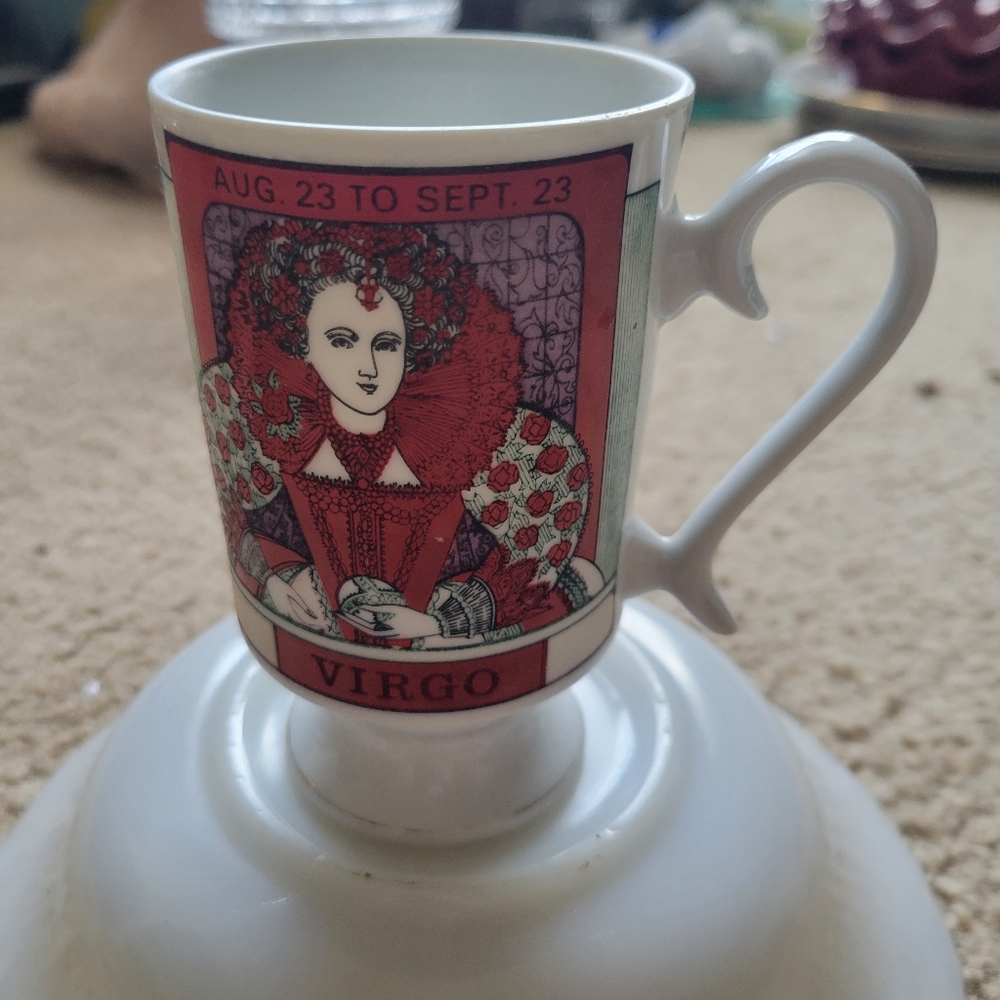 Vintage Royal Crown Arnart Zodiac mug Virgo